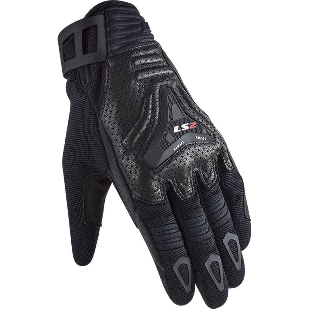 LS2 All Terrain Ladies Textile Gloves Black