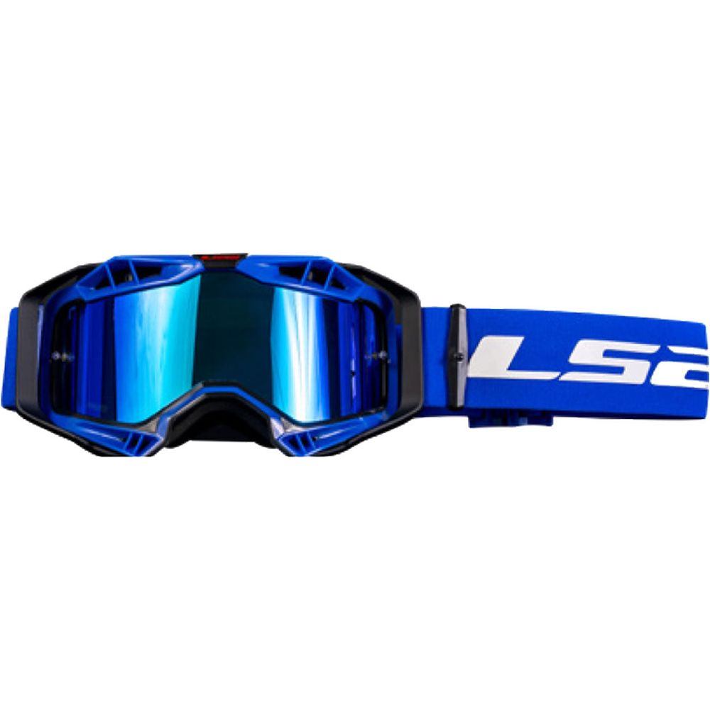 LS2 Aura Goggles Black / Blue With Iridium Blue Lens