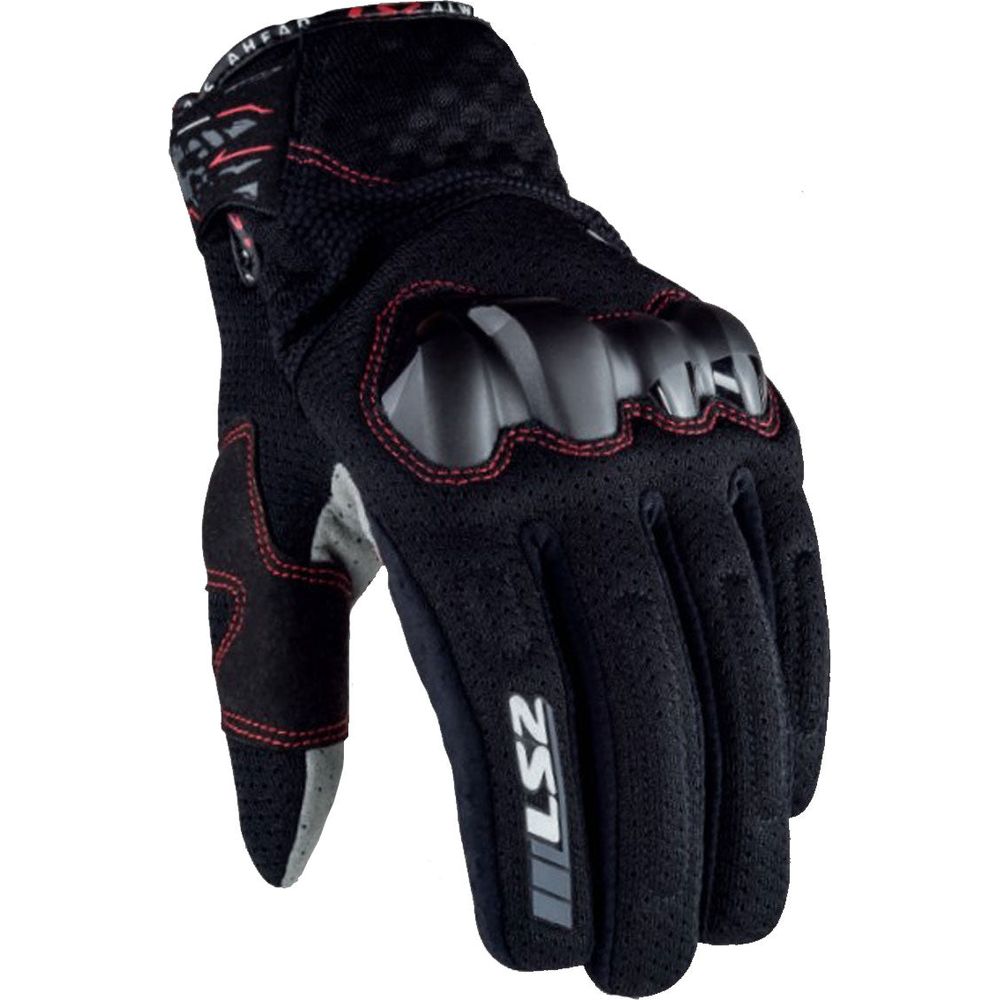 LS2 Chaki Ladies Textile Gloves Black