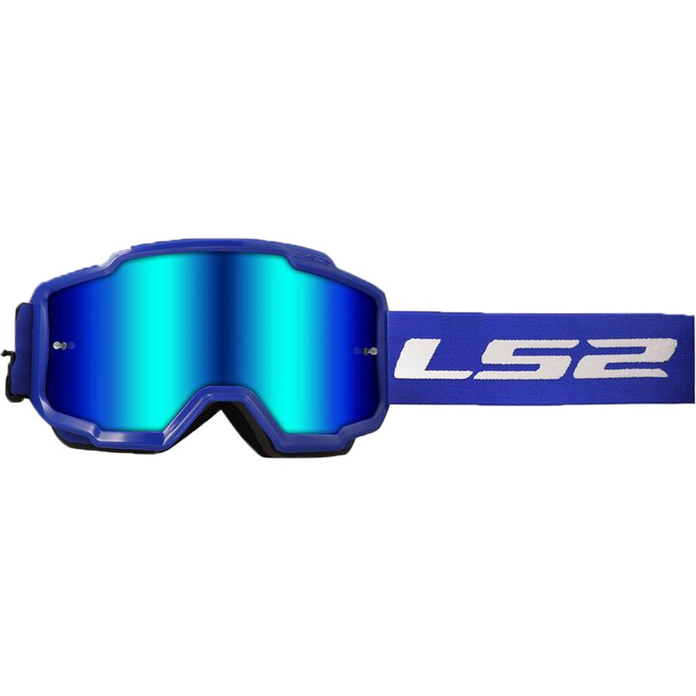 LS2 Charger Goggles Blue With Iridium Blue Lens