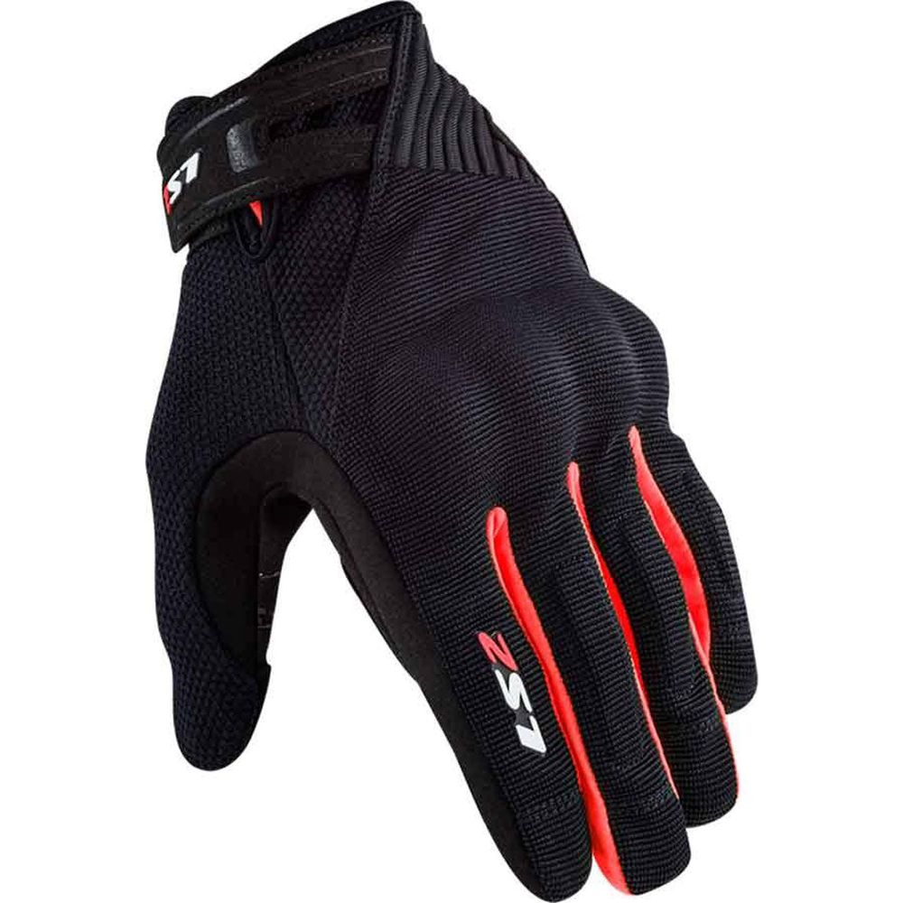 LS2 Dart 2 Textile Gloves Black / Red