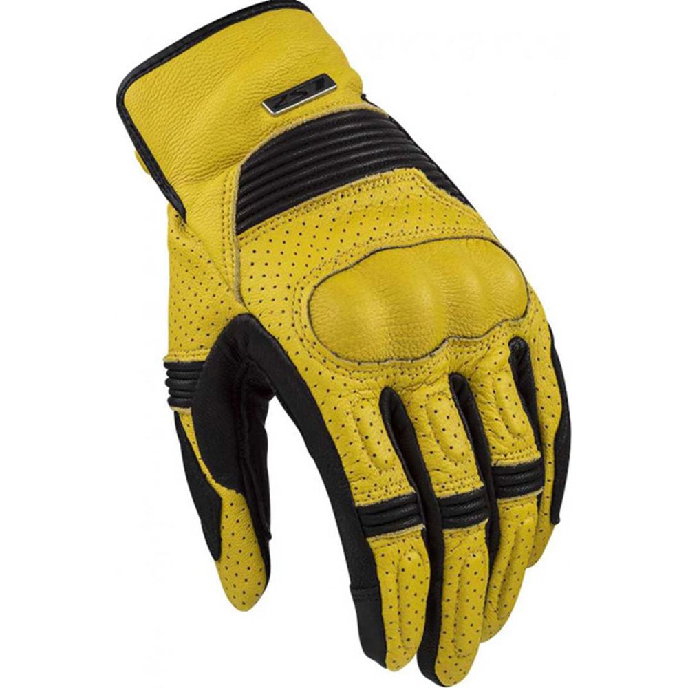 LS2 Duster Leather Gloves Mustard / Black