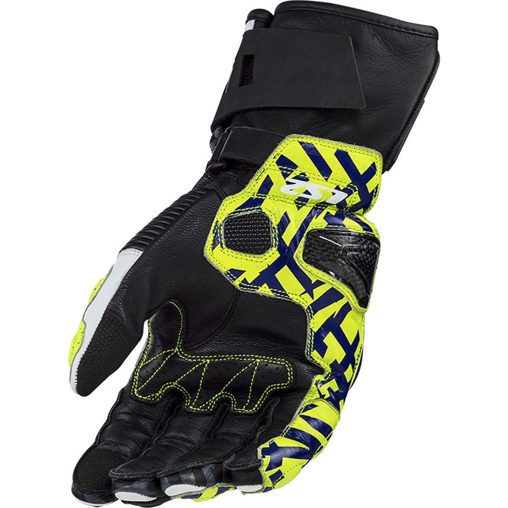 LS2 Feng Racing Leather Gloves Black / Blue