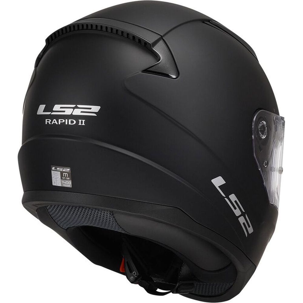 LS2 FF353 Rapid 2 ECE 22.06 Full Face Helmet Solid Matt Black  - FREE UK Shipping, FREE 365 Day Returns | Moto Central