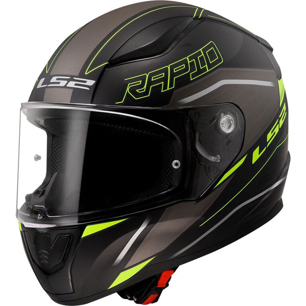 LS2 FF353 Rapid 2 ECE 22.06 Full Face Helmet Rokku Matt Black / Hi-Viz Yellow