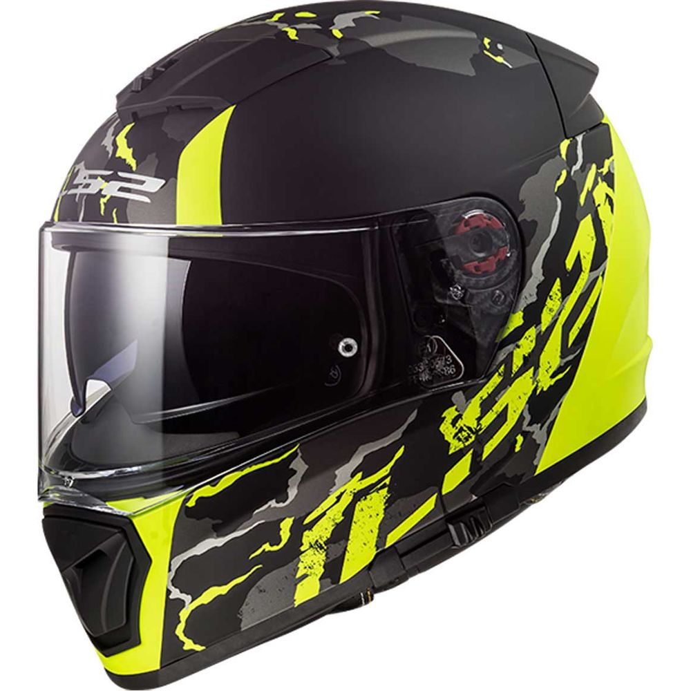 LS2 FF390 Breaker Feline Full Face Helmet Matt Black / Hi-Viz Yellow