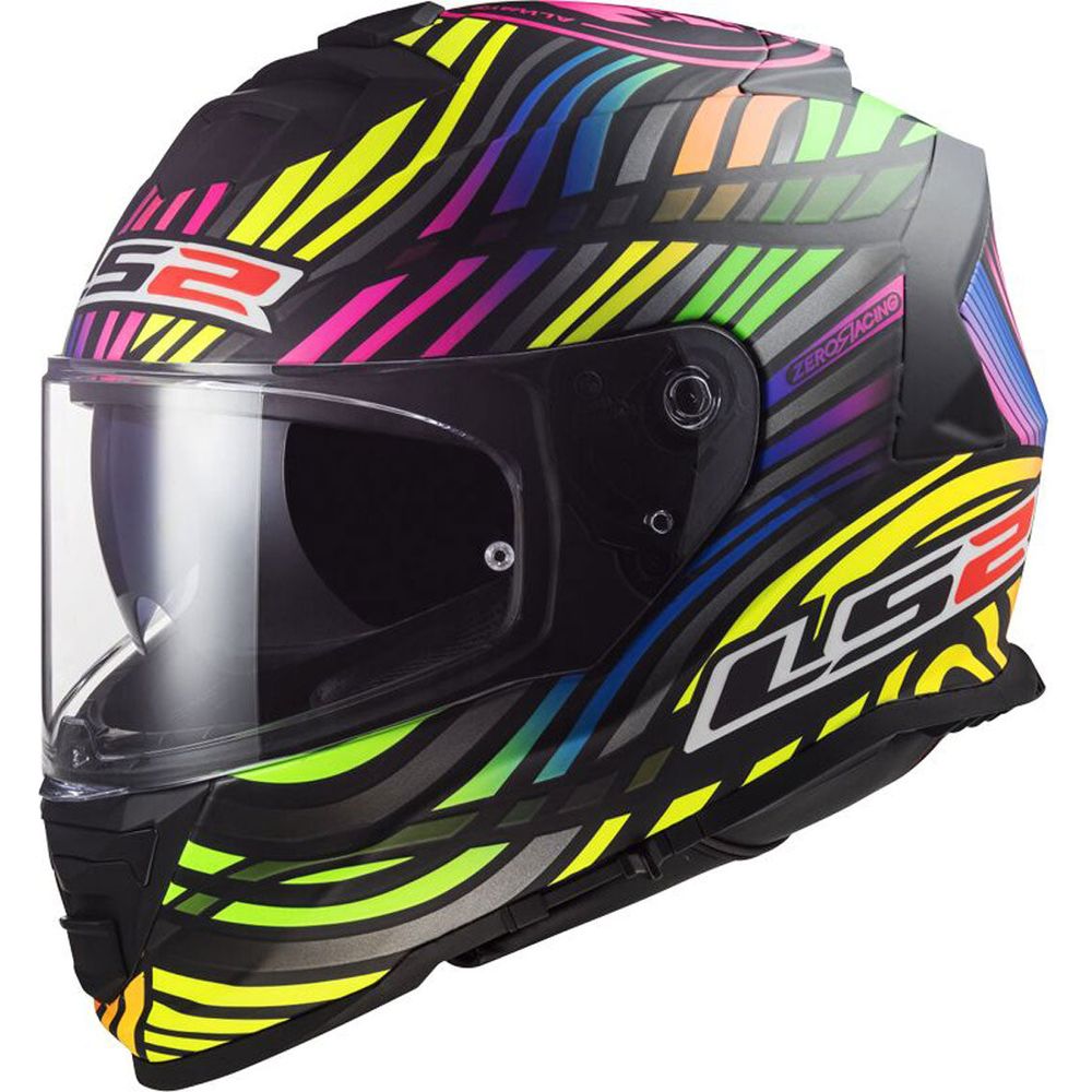 LS2 FF800 Storm 2 ECE 22.06 Full Face Helmet Power Matt Black / Rainbow