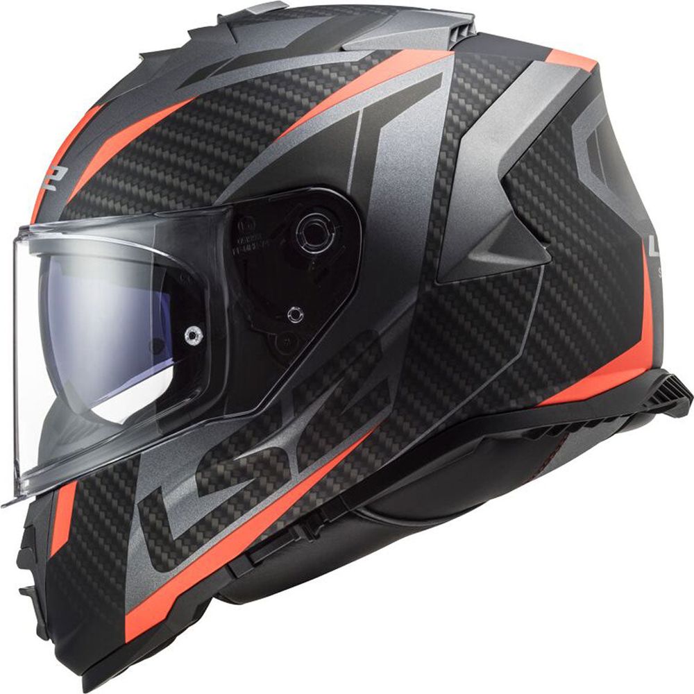 LS2 FF800 Storm 2 ECE 22.06 Full Face Helmet Racer Matt Titanium / Orange