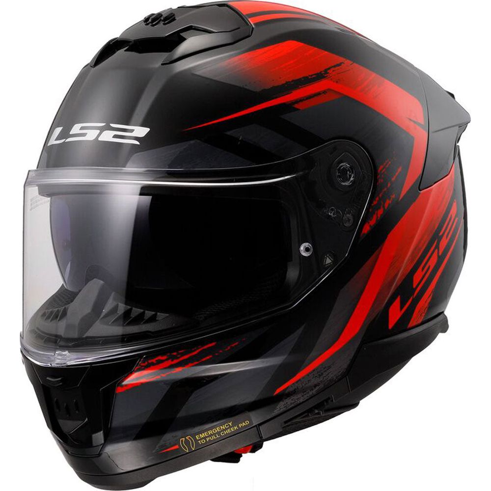 LS2 FF808 Stream 2 ECE 22.06 Full Face Helmet Fury Black / Red - FREE UK Shipping, FREE 365 Day Returns | Moto Central