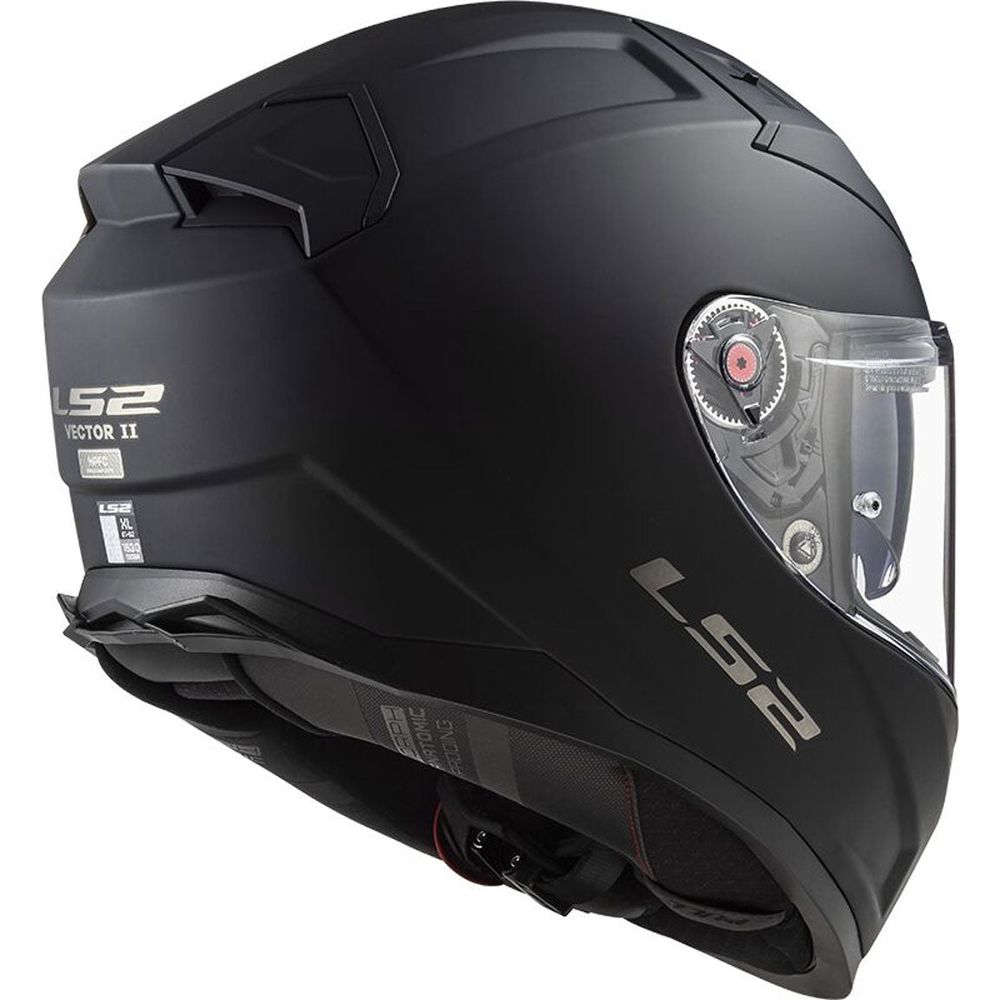 LS2 FF811 Vector 2 ECE 22.06 Full Face Helmet Matt Black With 4X UCS Intercom