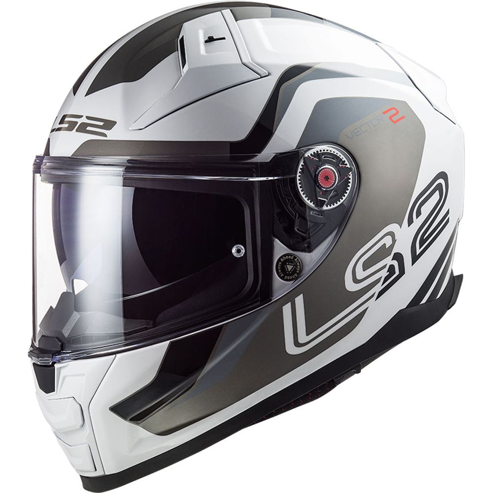 LS2 FF811 Vector 2 ECE 22.06 Full Face Helmet Metric White / Titanium Silver