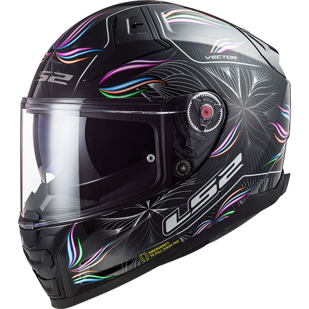 LS2 FF811 Vector 2 ECE 22.06 Full Face Helmet Tropical Black / White - FREE UK Shipping, FREE 365 Day Returns | Moto Central