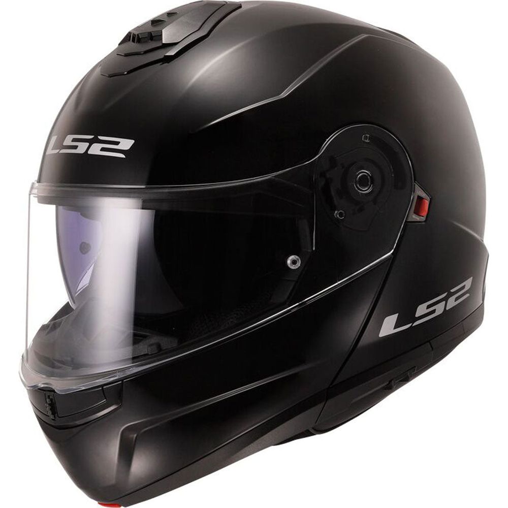 LS2 FF908 Strobe 2 ECE 22.06 Flip-Up Helmet Gloss Black - FREE UK Shipping, FREE 365 Day Returns | Moto Central