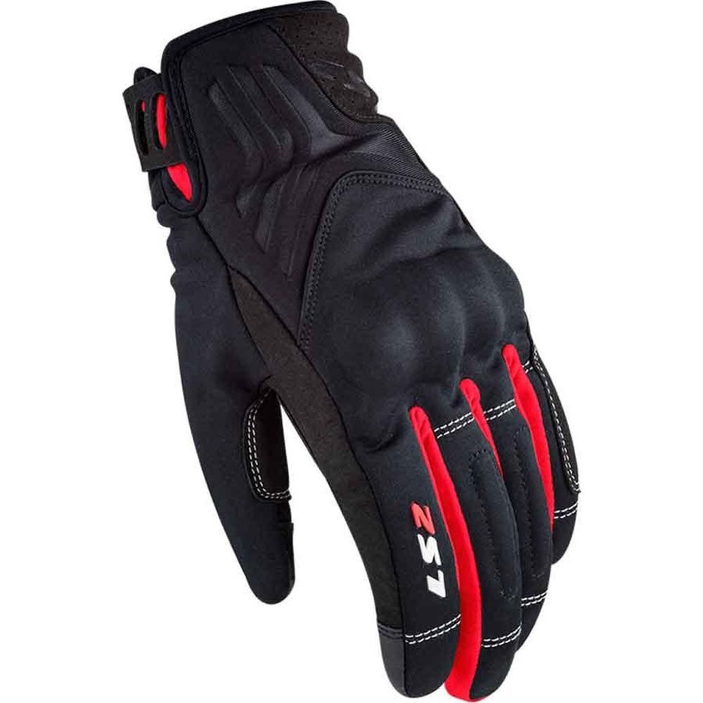 LS2 Jet 2 Ladies Textile Gloves Black / Red