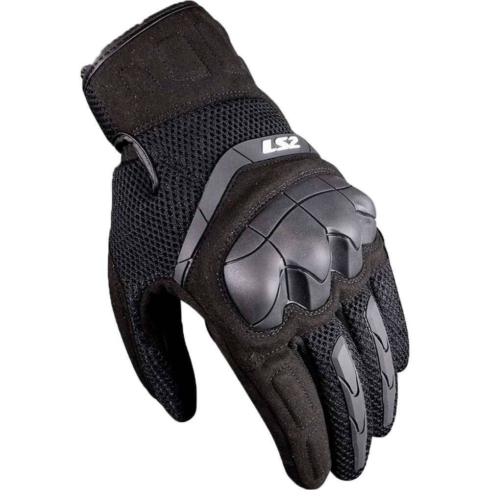 LS2 Kubra Textile Gloves Black