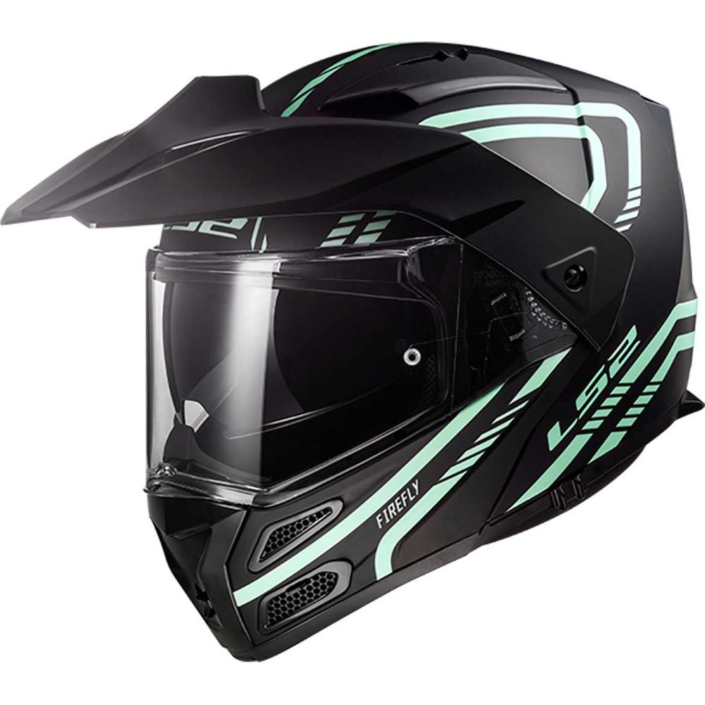 LS2 FF324 Metro EVO Firefly Full Face Helmet Matt Black Light