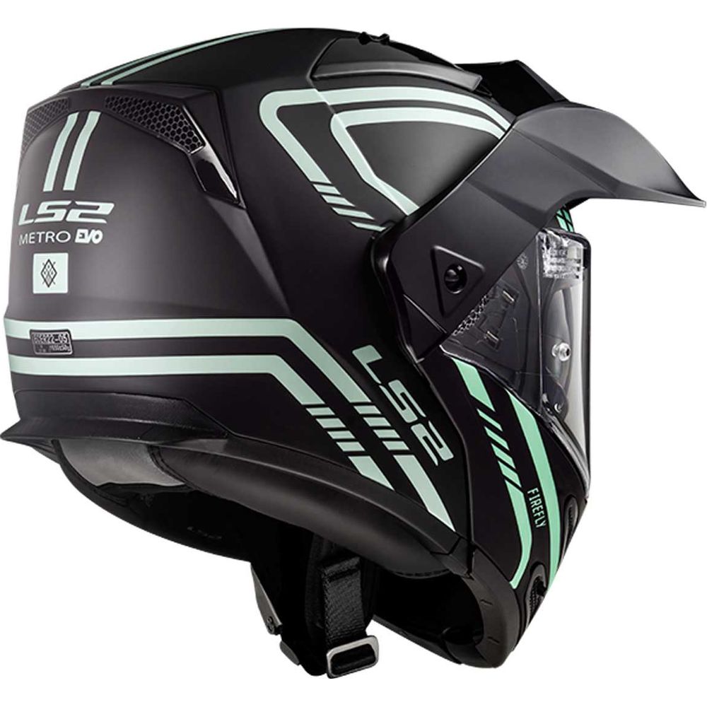 LS2 FF324 Metro EVO Firefly Full Face Helmet Matt Black Light - FREE UK Shipping, FREE 365 Day Returns | Moto Central