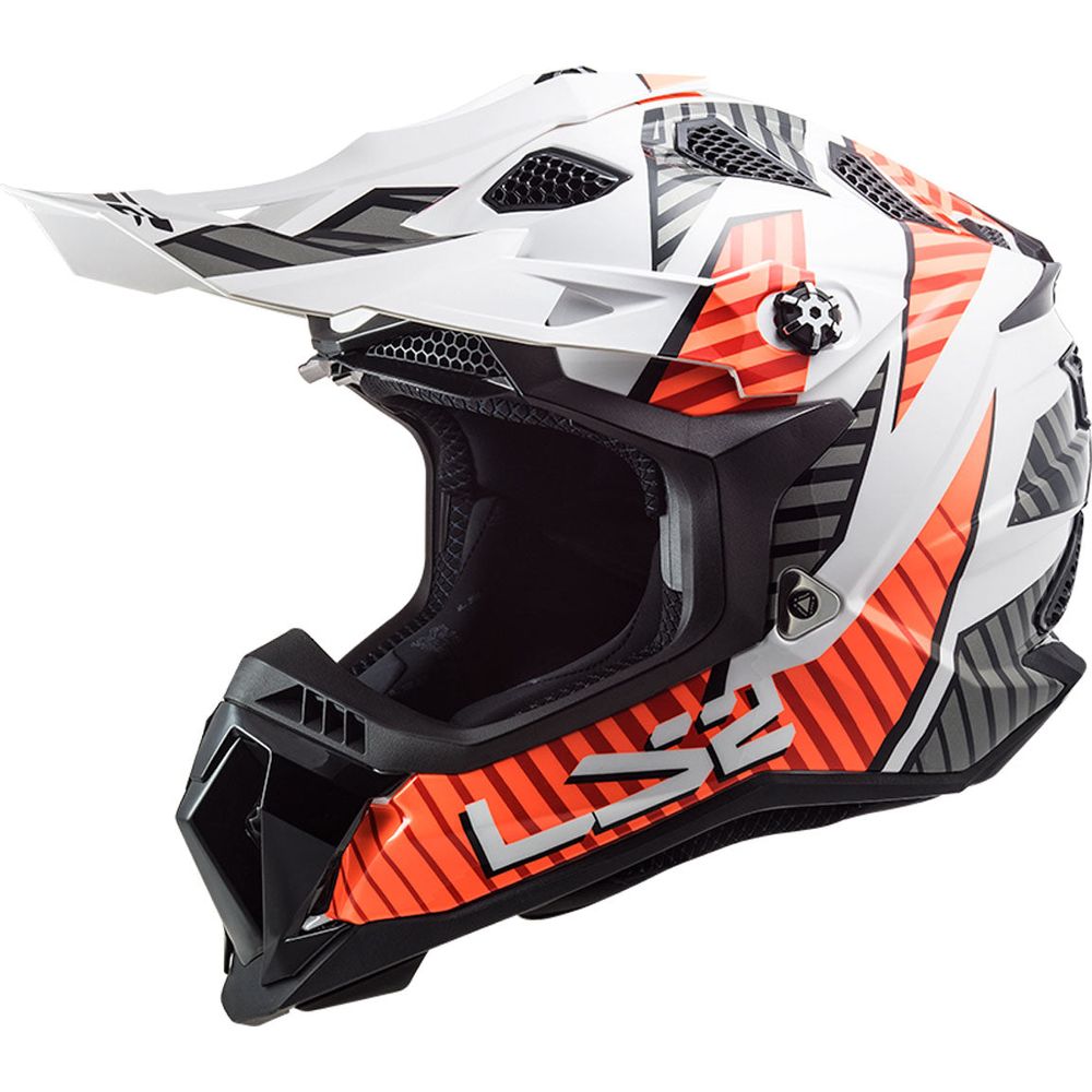 LS2 MX700 Subverter Evo Astro Motocross Helmet White / Orange