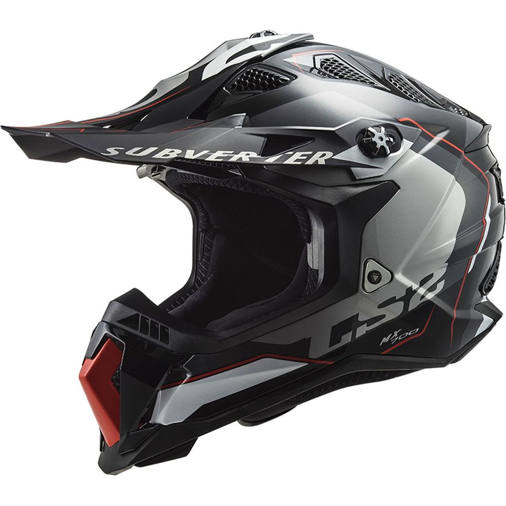 LS2 MX700 Subverter ECE 22.06 Motocross Helmet Arched Silver / Titanium