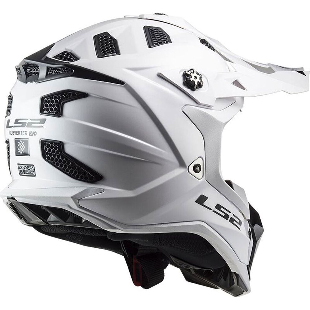 LS2 MX700 Subverter ECE 22.06 Motocross Helmet Solid Gloss White  - FREE UK Shipping, FREE 365 Day Returns | Moto Central