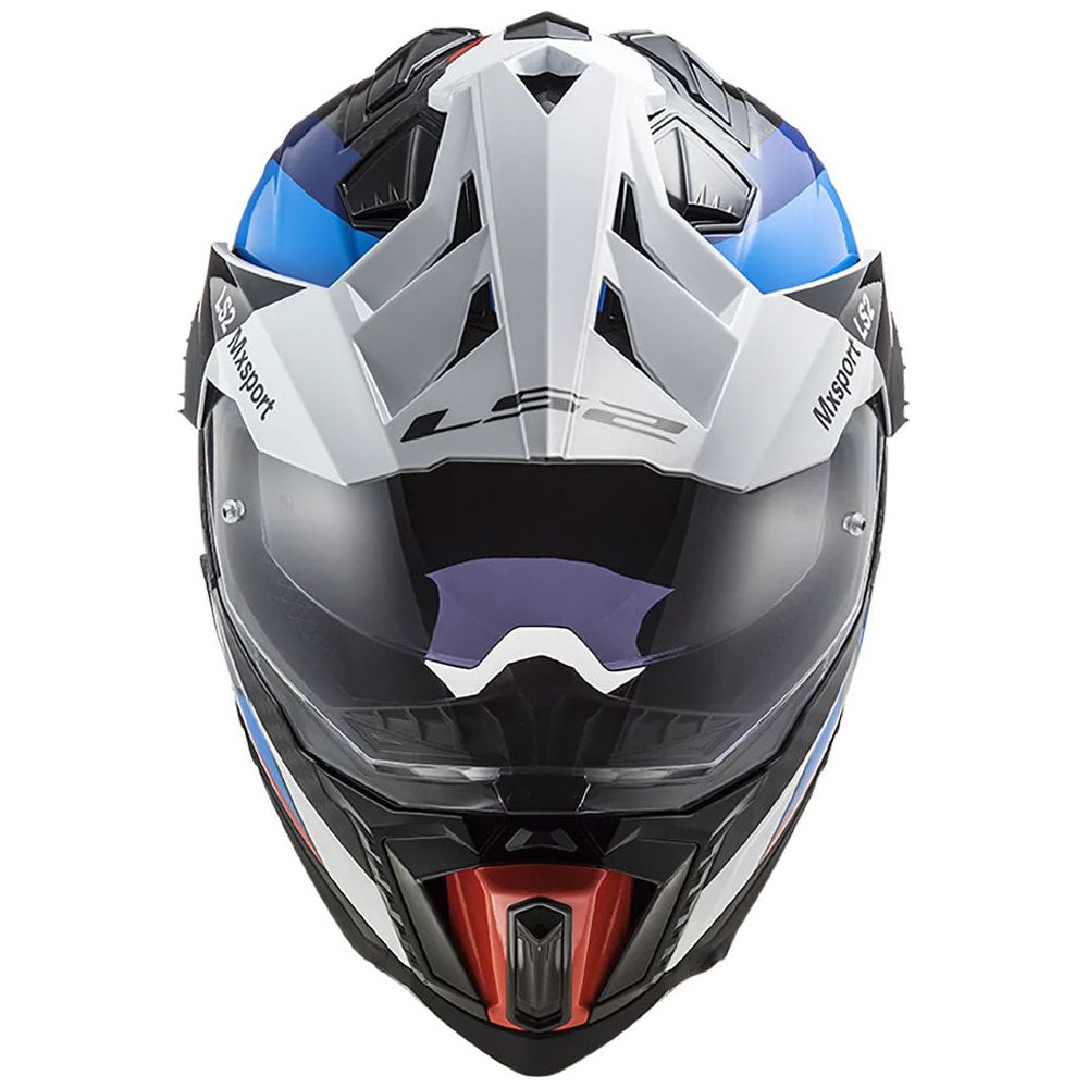 LS2 MX701 Explorer Carbon ECE 22.06 Adventure Helmet Frontier Gloss Black / Blue