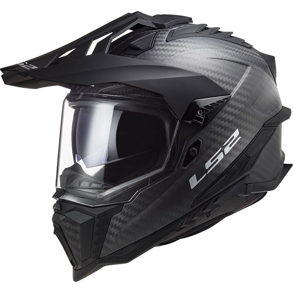 LS2 MX701 Explorer Carbon ECE 22.06 Adventure Helmet Gloss Carbon