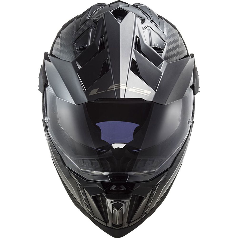 LS2 MX701 Explorer Carbon ECE 22.06 Adventure Helmet Gloss Carbon