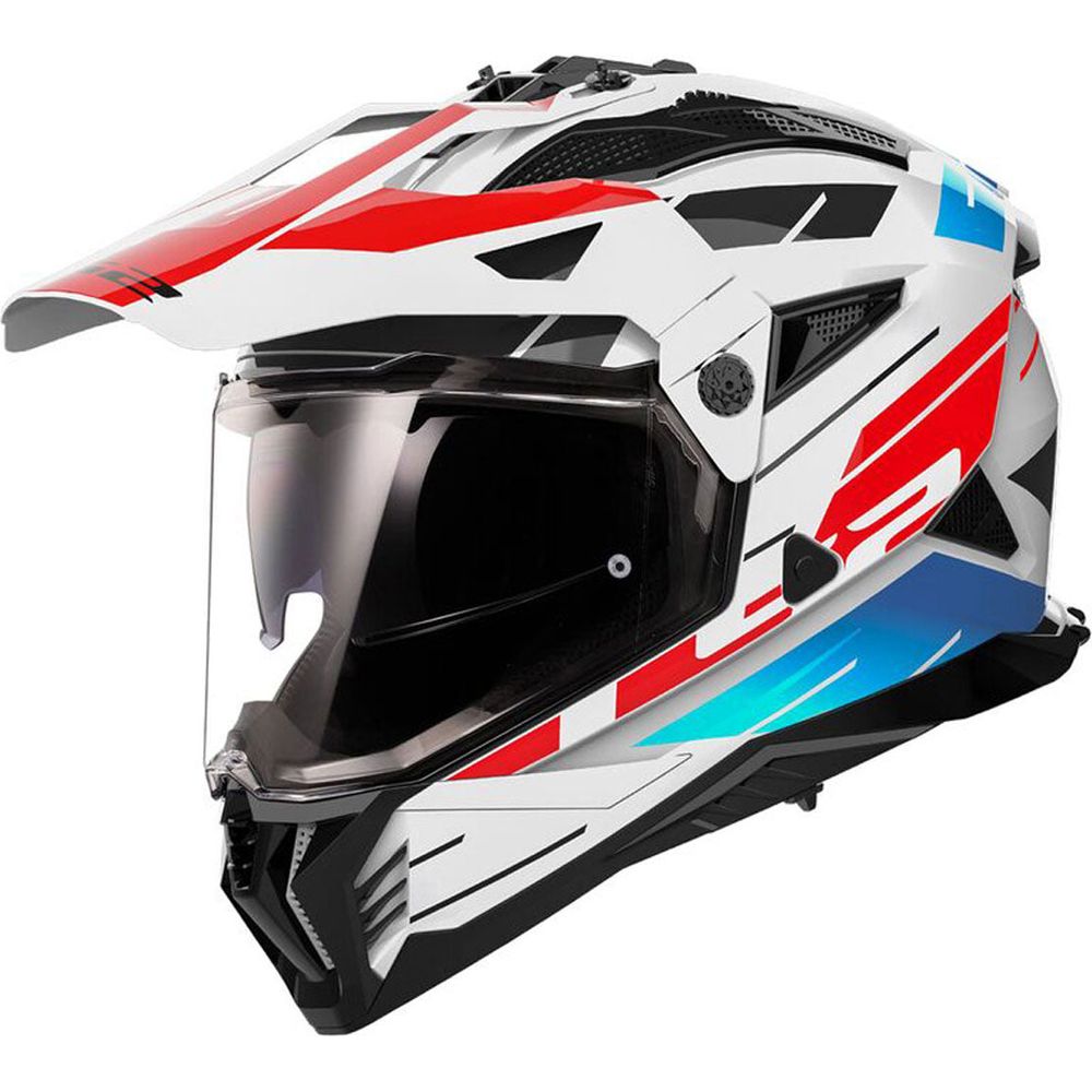 LS2 MX702 Pioneer 2 ECE 22.06 Adventure Helmet Namib White / Blue / Red