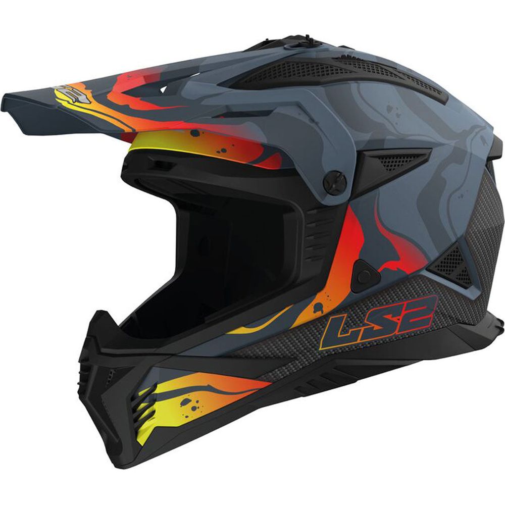 LS2 MX708 Fast 2 ECE 22.06 Motocross Helmet Wash Matt Dark Grey