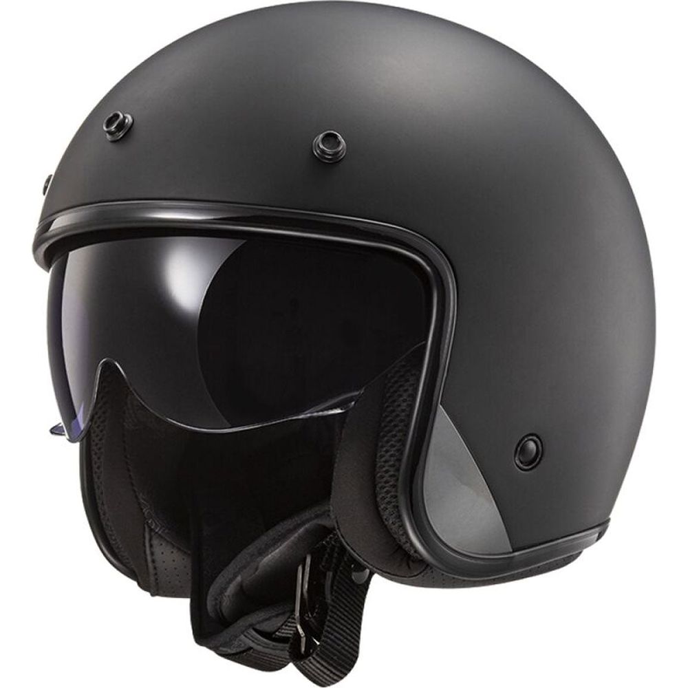 LS2 OF601 Bob 2 ECE 22.06 Open Face Helmet Solid Matt Black