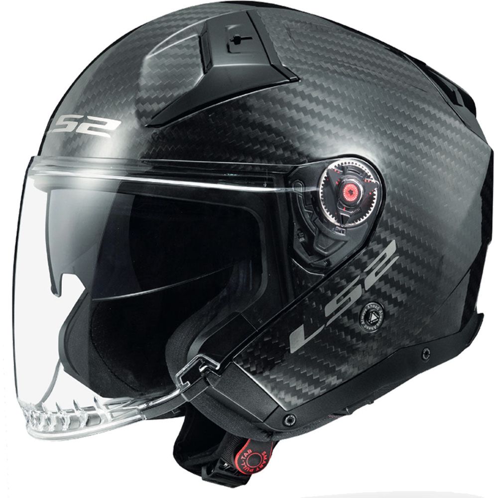 LS2 OF603 Infinity 2 Carbon ECE 22.06 Open Face Helmet Gloss Carbon