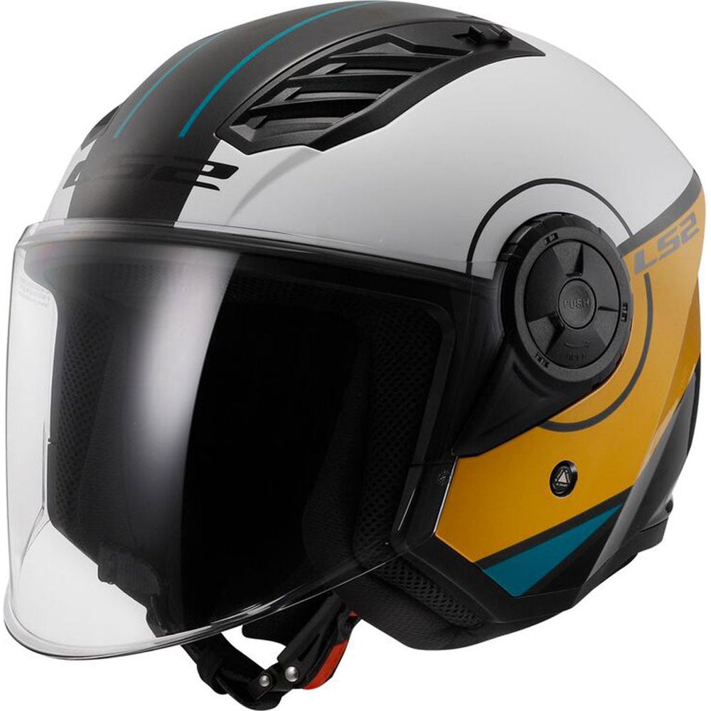 LS2 OF616 Airflow 2 ECE 22.06 Open Face Helmet Cover White / Brown