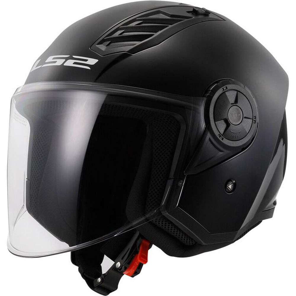 LS2 OF616 Airflow 2 ECE 22.06 Open Face Helmet Gloss Black - FREE UK Shipping, FREE 365 Day Returns | Moto Central