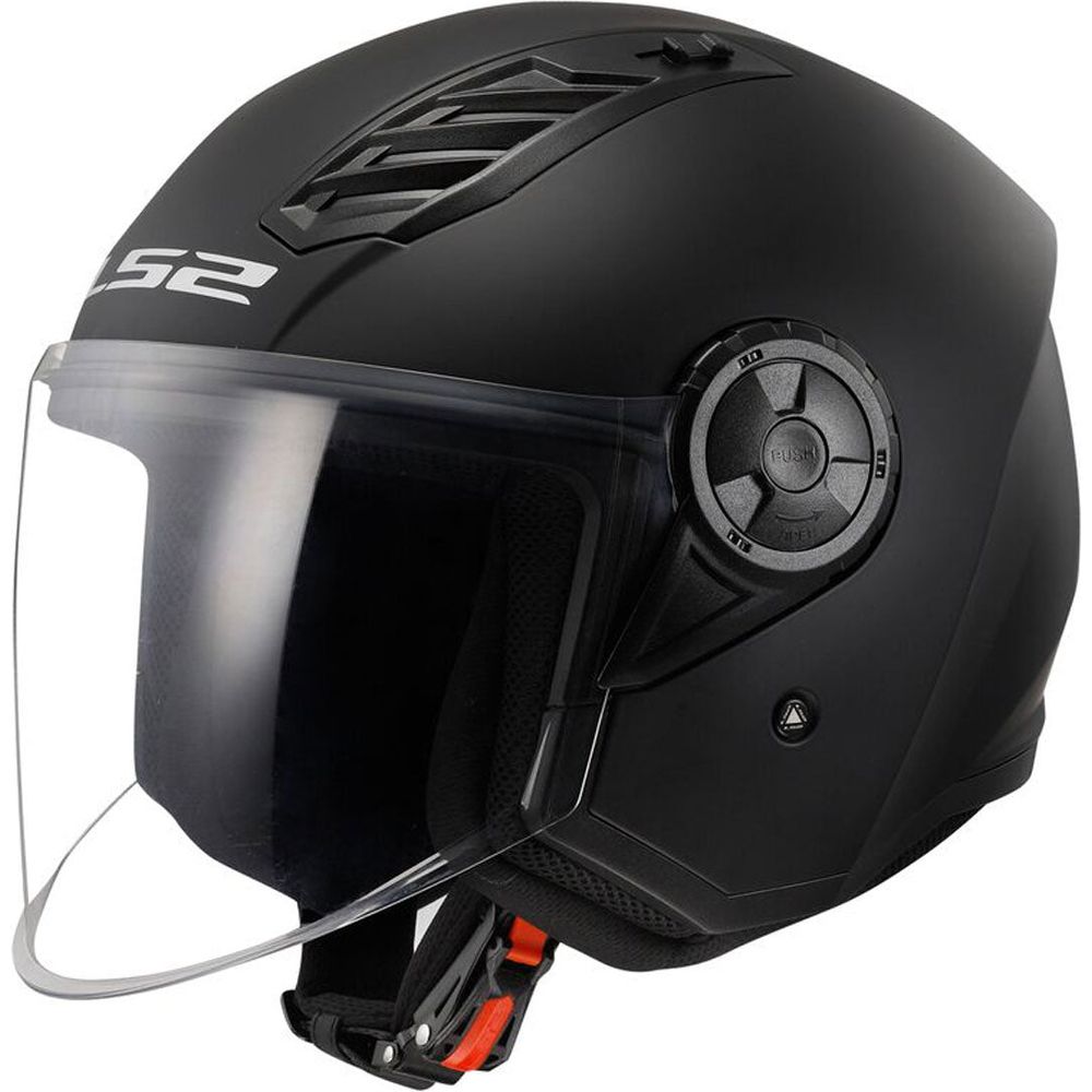 LS2 OF616 Airflow 2 ECE 22.06 Open Face Helmet Solid Matt Black