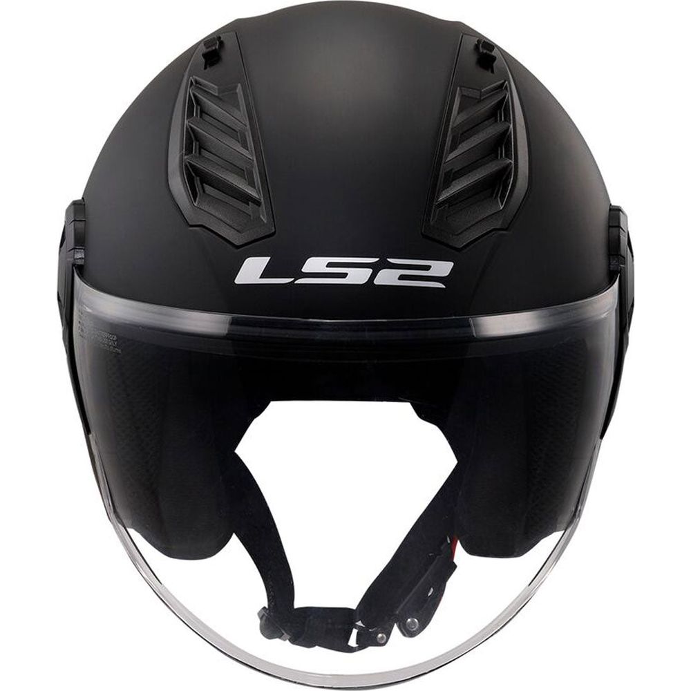 LS2 OF616 Airflow 2 ECE 22.06 Open Face Helmet Solid Matt Black  - FREE UK Shipping, FREE 365 Day Returns | Moto Central