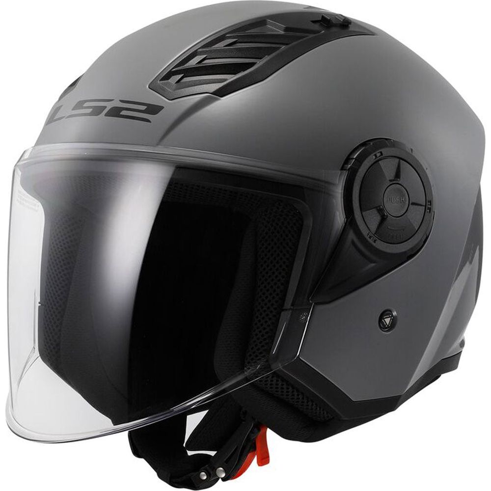 LS2 OF616 Airflow 2 ECE 22.06 Open Face Helmet Solid Nardo Grey - FREE UK Shipping, FREE 365 Day Returns | Moto Central