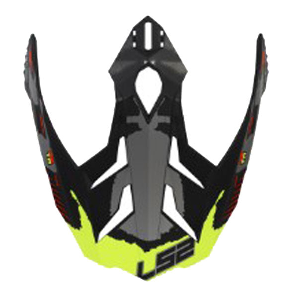 LS2 Peak Extend Matt Hi-Viz Yellow For Explorer C MX701 Helmets