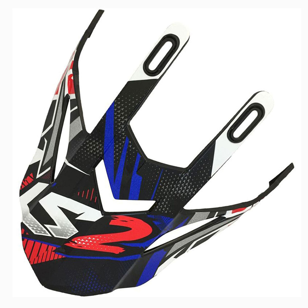 LS2 Peak For MX437 Fast Strong White / Blue / Red Helmet