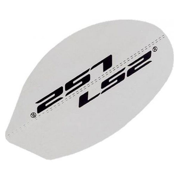 LS2 Chin Bar Aluminium Plate White For FF399 Valiant Helmets