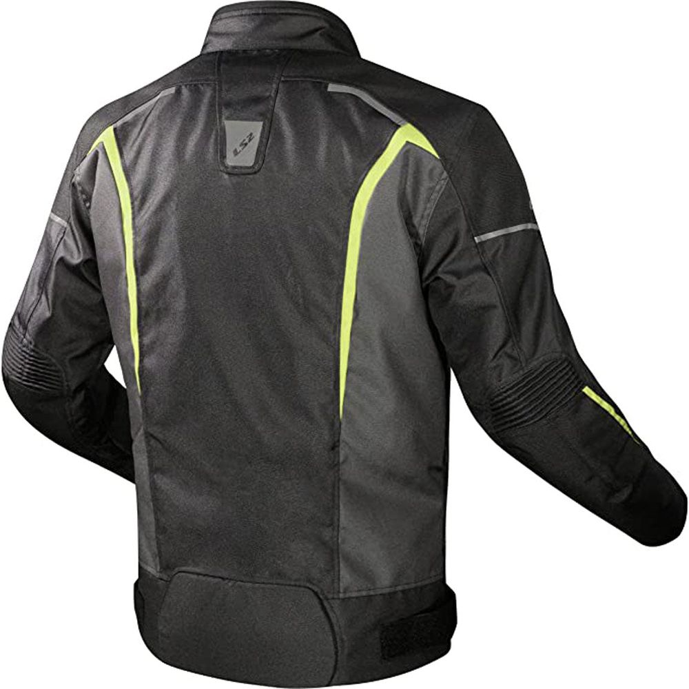 LS2 Sepang Textile Jacket Black / Grey / Hi-Viz Yellow  - FREE UK Shipping, FREE 365 Day Returns | Moto Central