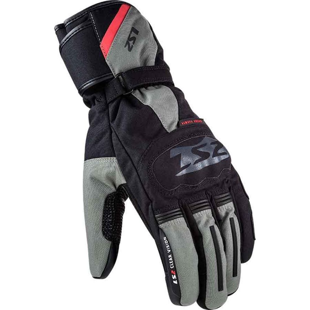 LS2 Snow Textile Gloves Black / Grey