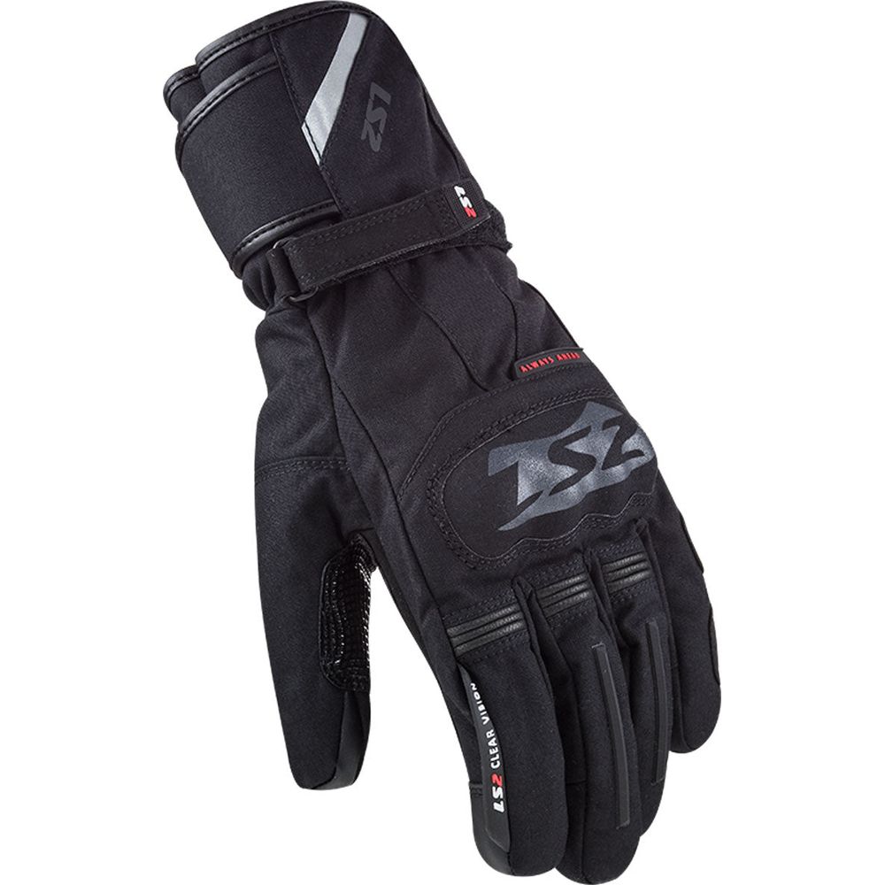 LS2 Snow Textile Gloves Black