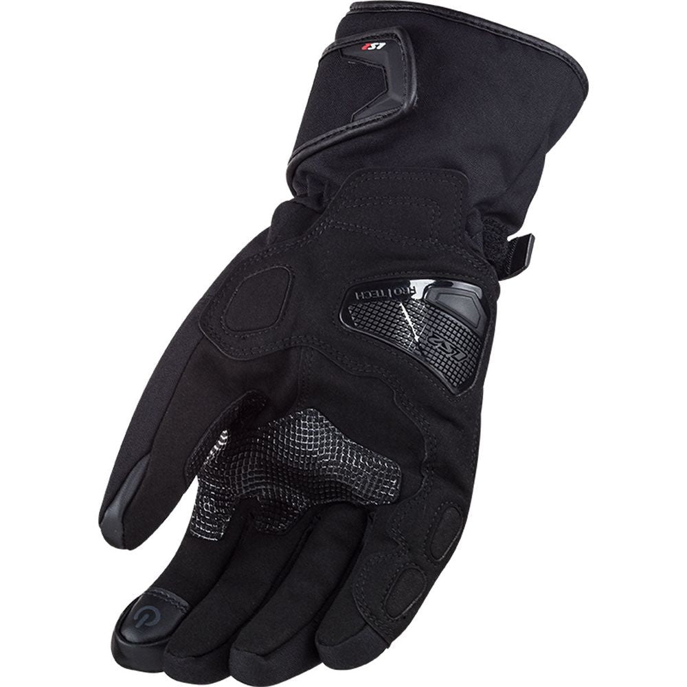 LS2 Snow Textile Gloves Black  - FREE UK Delivery - Moto Central