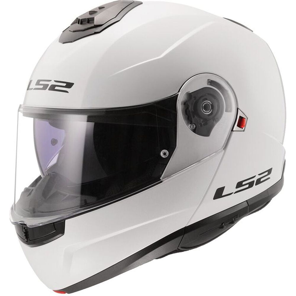 LS2 FF908 Strobe 2 ECE 22.06 Flip-Up Helmet Gloss White