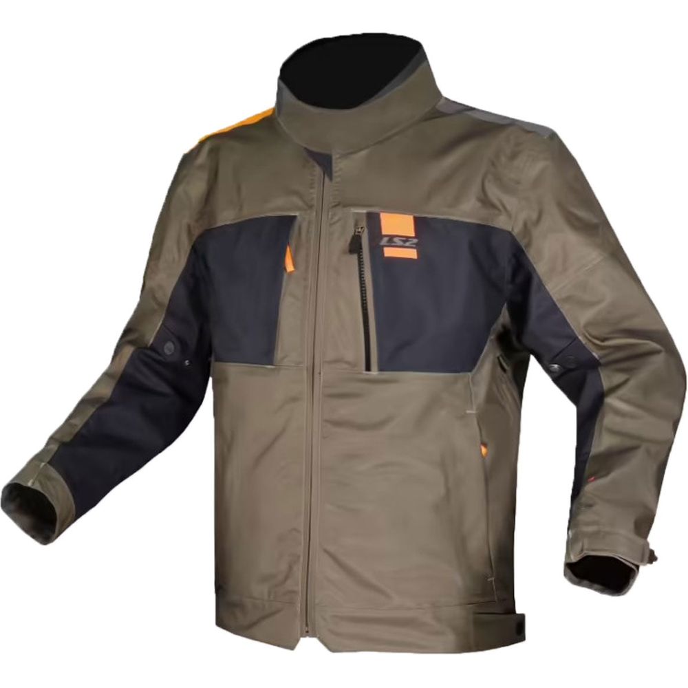 LS2 Titanium Textile Jacket Green / Blue / Hi-Viz Orange