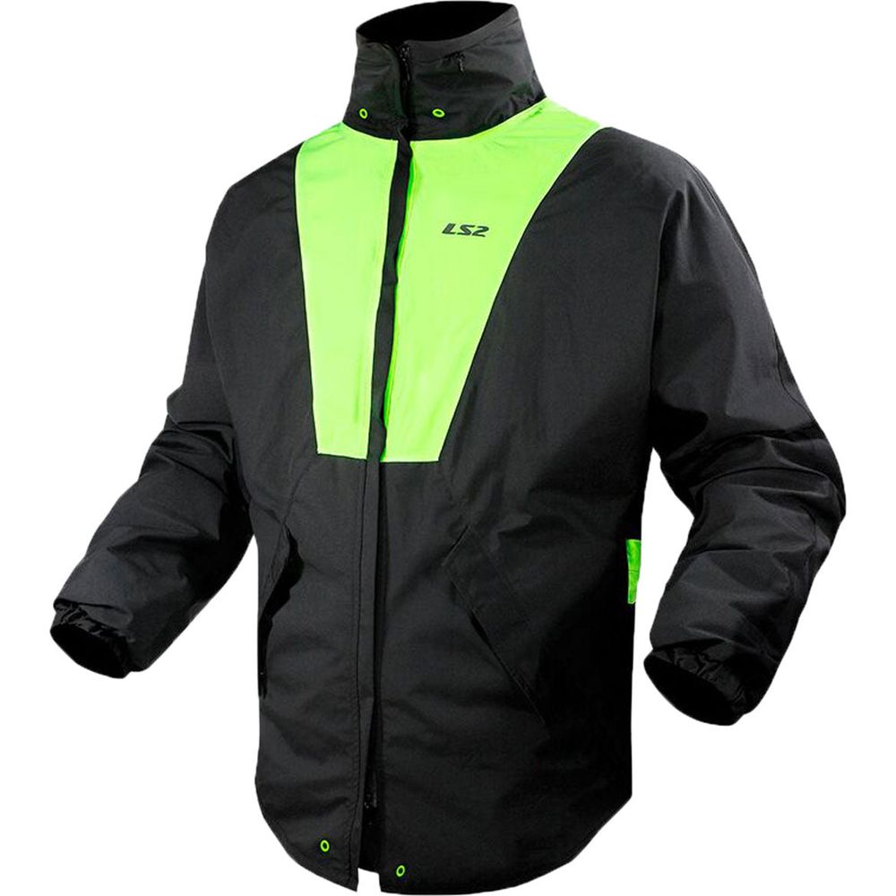 LS2 X-Rain Over Jacket Black / Hi-Viz Yellow