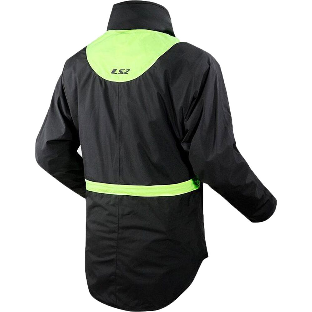 LS2 X-Rain Over Jacket Black / Hi-Viz Yellow - FREE UK Shipping, FREE 365 Day Returns | Moto Central