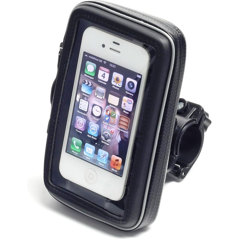 BikeTek Handlebar Mounted 13.5 X 8cm Smartphone Holder Black