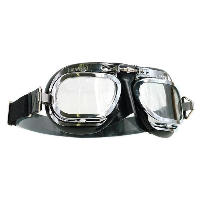 Halcyon Mark 10 Deluxe Premium Leather Classic Goggle Black 31026