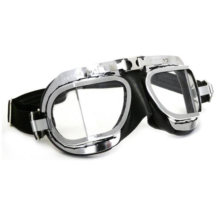 Halcyon Mark 8 Classic Premium Leather Deluxe Goggle Black 3826-1